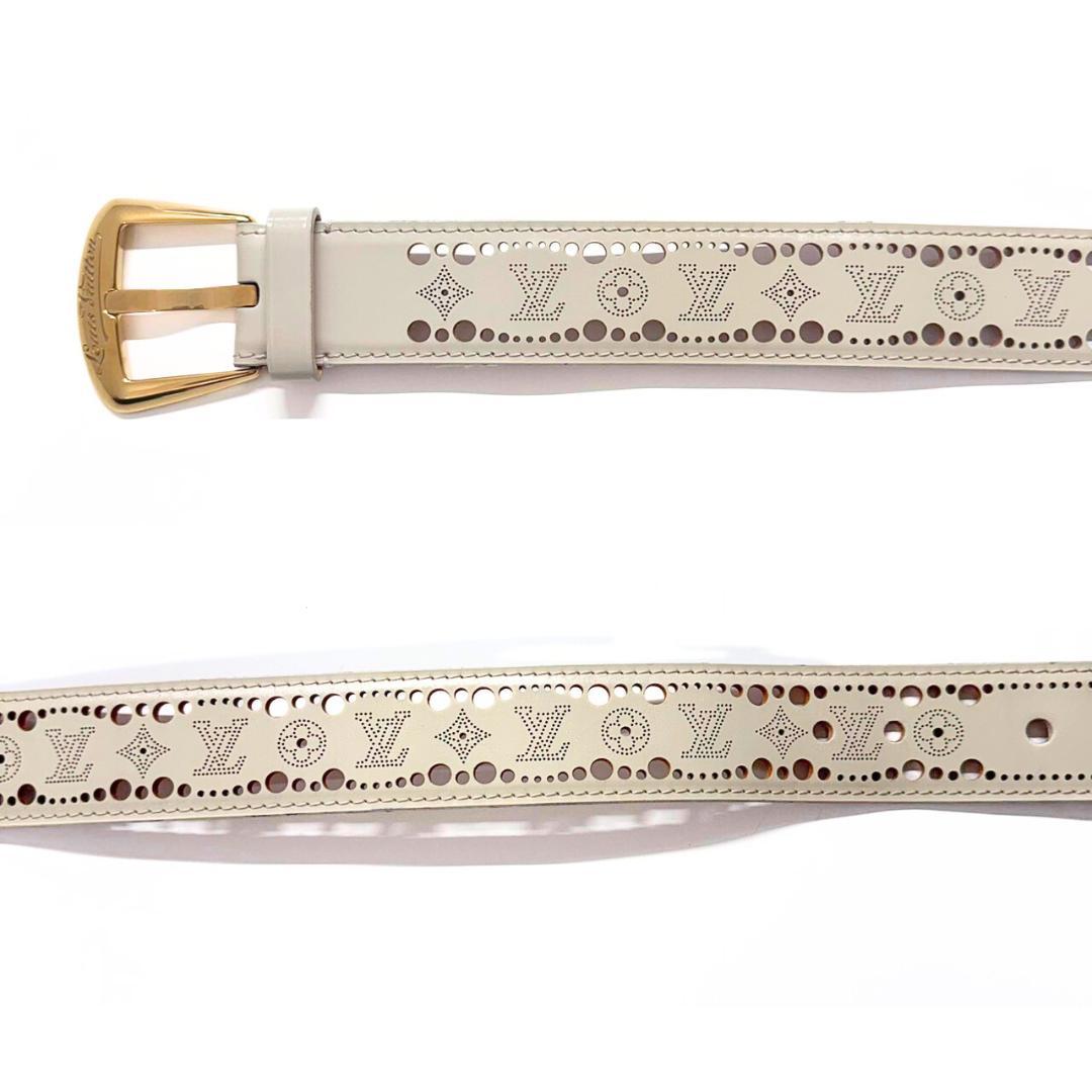 ぬ ルイヴィトン サンチュール フェニックス ベルト パンチング85/34