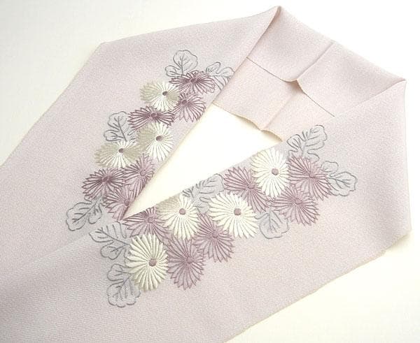 【新品】刺繍 半衿 菊 結婚式 成人式