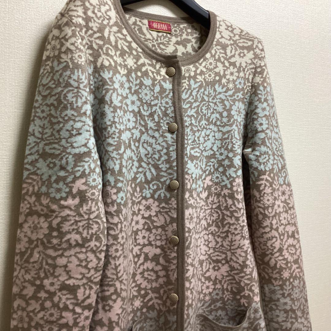 美品☆OLEANA オレアナ　ロングカーディガン　ワンピース　シルク　M