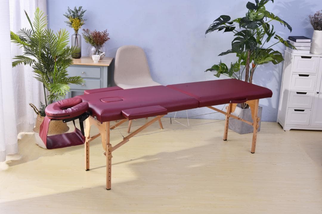 【ワイン】 マッサージベッド 折りたたみ コンパクト超軽量エステベッド施術ベッド