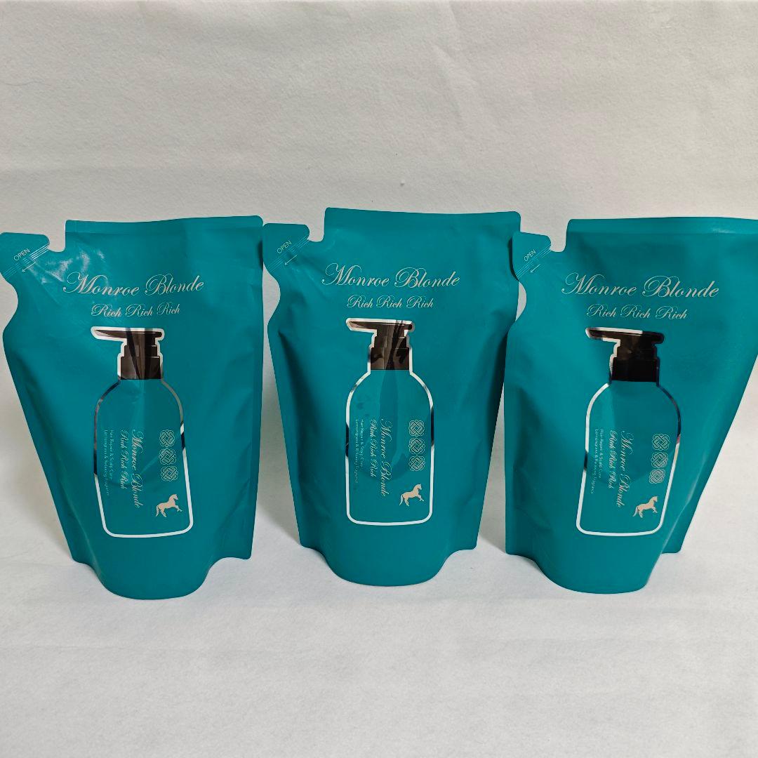 モンローブロンドR クレンズトリートメントRRR【本体・詰め替え4本セット】