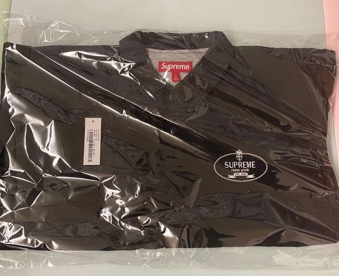 新品 Supreme Crest Coaches Jacket Black M