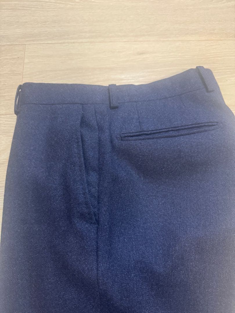 麻布テーラー セットアップスーツ 44A ネイビー ウール100%