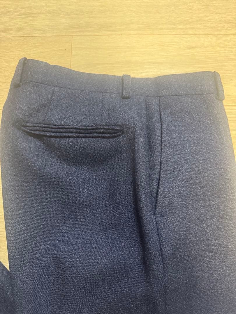 麻布テーラー セットアップスーツ 44A ネイビー ウール100%