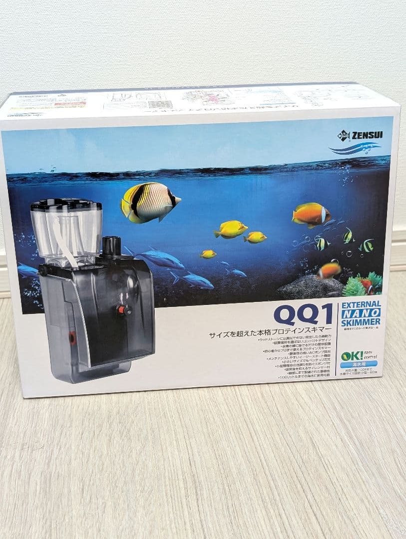 QQ1 プロテインスキマー 外掛け式 海水魚 サンゴ（新品未使用品）