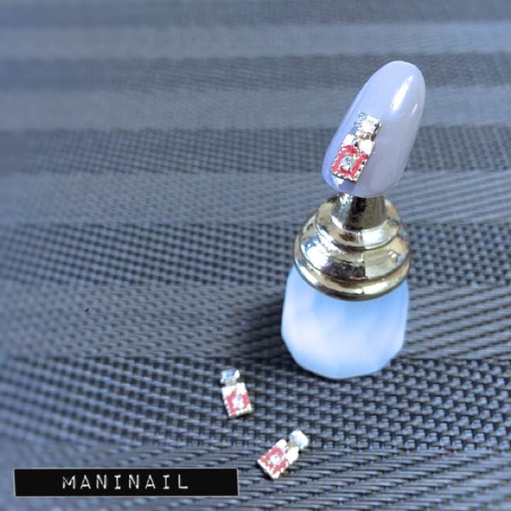 ▶︎ネイルパーツ/リボン付きボトル/P-36