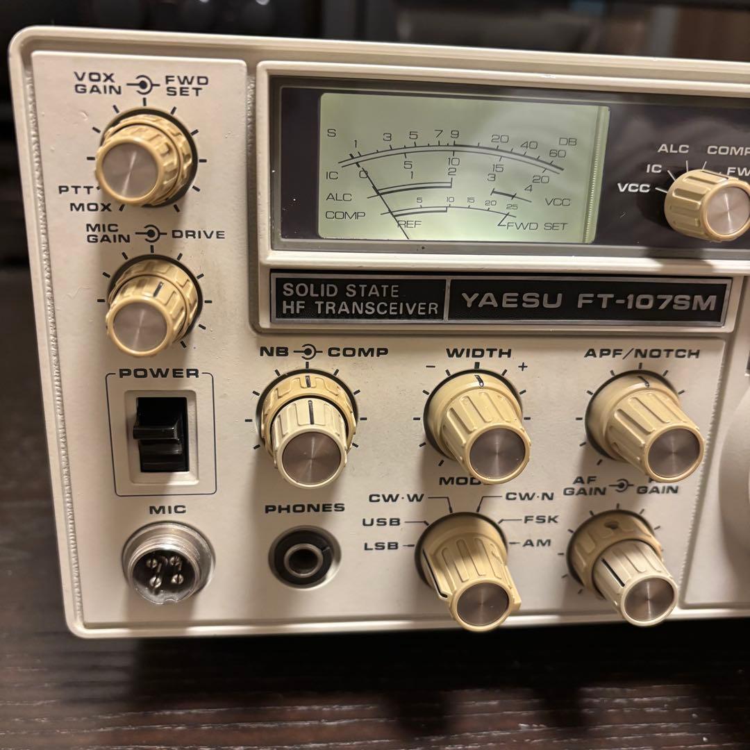 YAESU　FT-107SM 動作品　取扱説明書付　八重洲無線株式会社