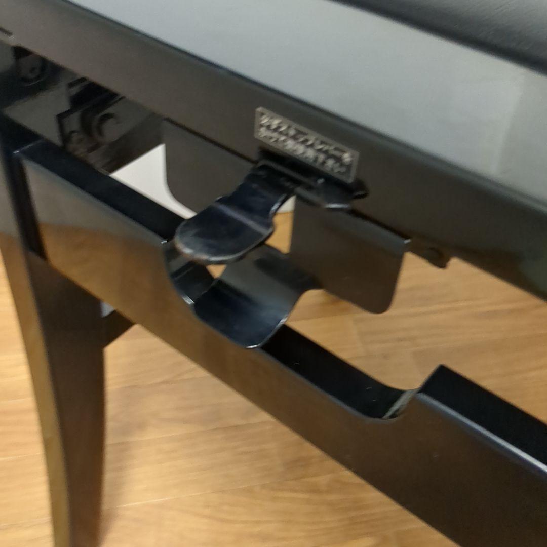 希少 名陽木工 PEACOCK ピーコック ピアノ椅子 背付 高さ調整可　木製