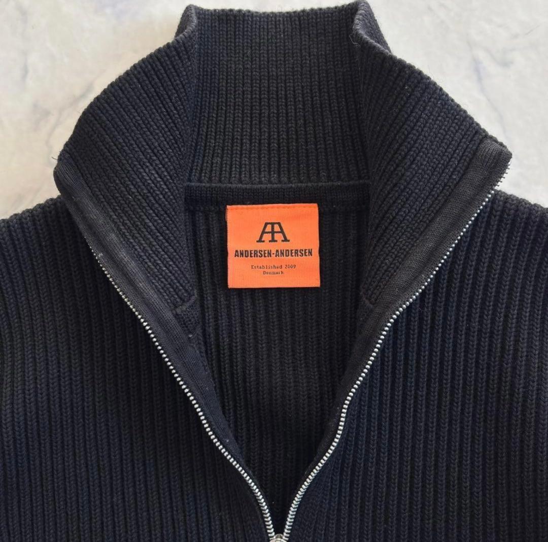 アンデルセンアンデルセン ハーフジップドライバーズニット