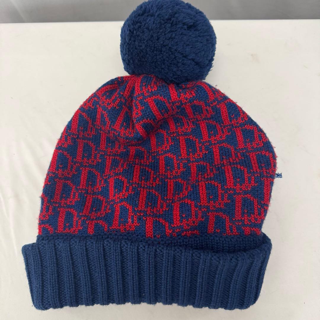 ディオール　ChristianDior ニット帽　トロッター　総柄