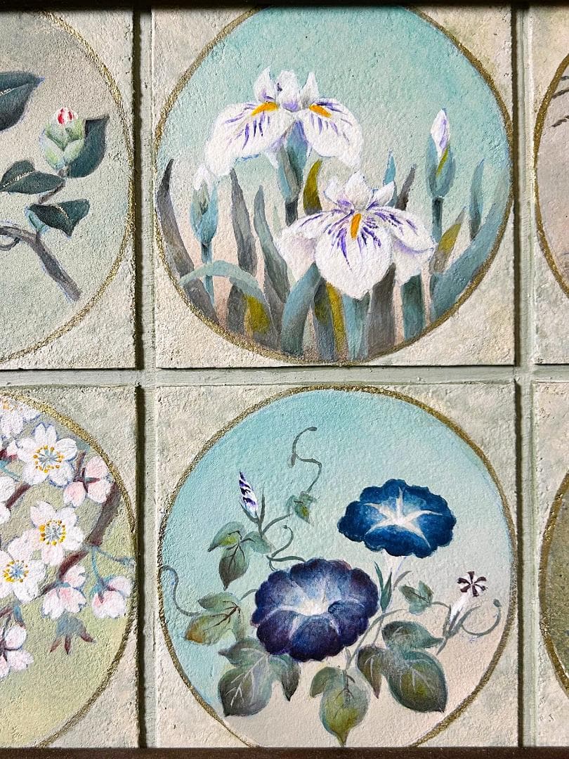 トールペイント 和のペインティング 古屋加江子 春夏秋冬 和柄 和模様 桜 椿