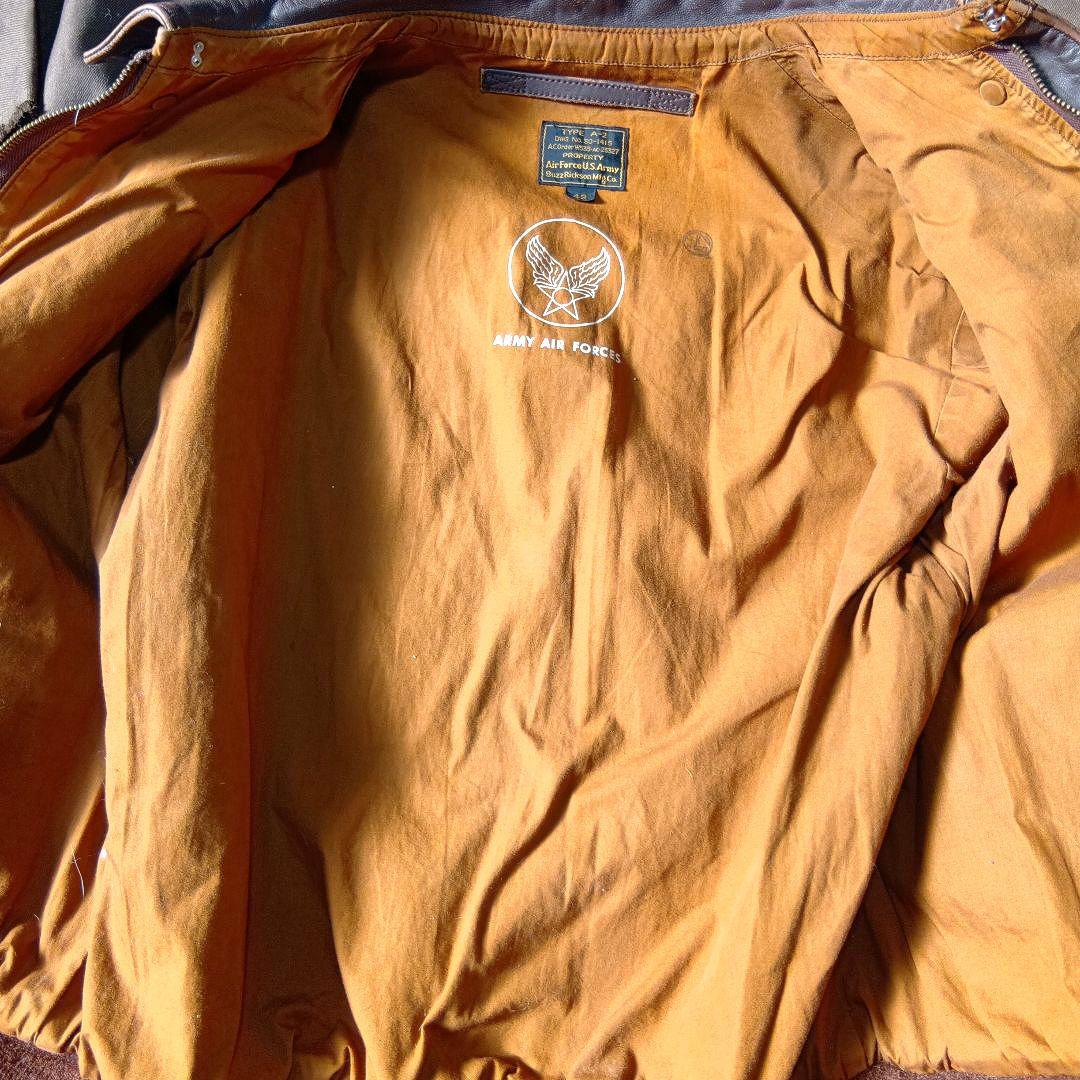 90年代 初期型 バズリクソンズ A-2 馬革 フライトジャケット 42