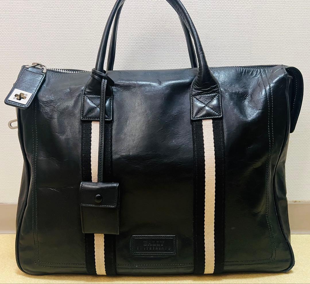 ヒ*✩様 BALLY ブラック レザービジネスバッグ