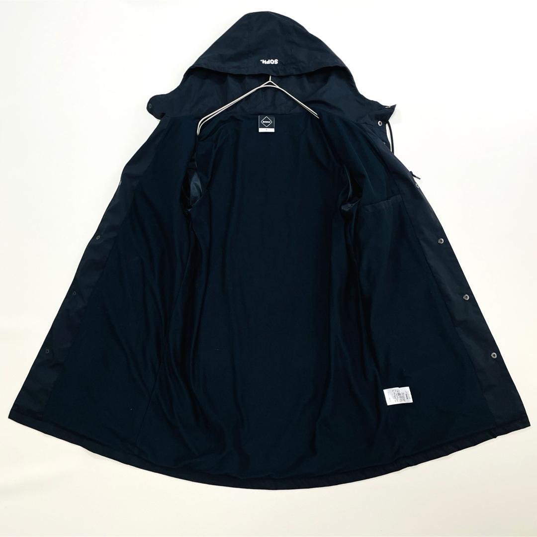 6639 FCRBブリストル　ロングコート　ロングコーチジャケット　ブラック