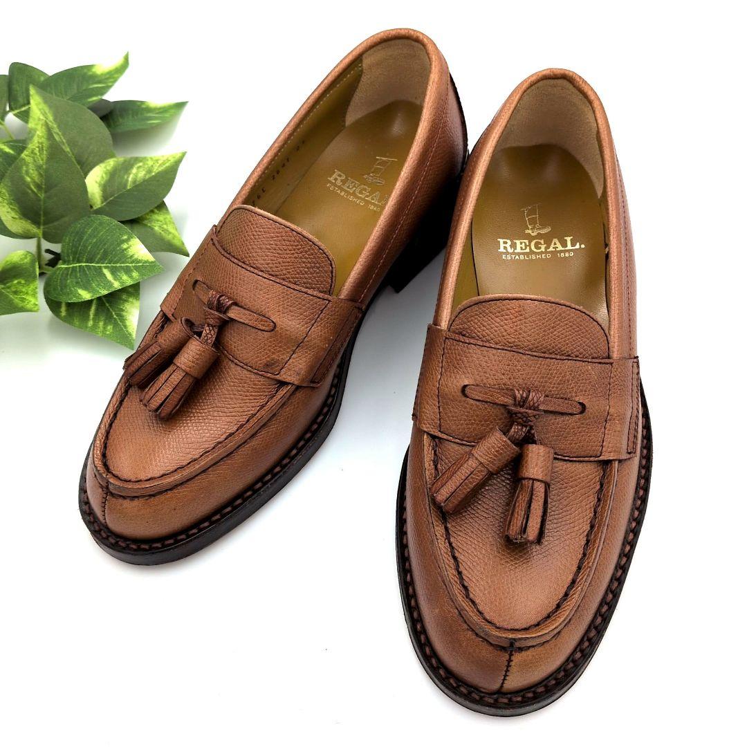 REGAL タッセルローファー 茶 23cm EE 日本製