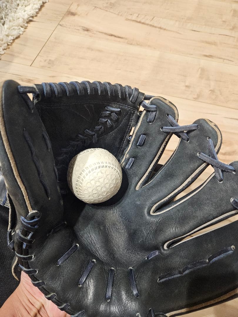 Mizuno Pro ネイビー　投手 オーダー軟式グローブ 専用袋付きミズノプロ