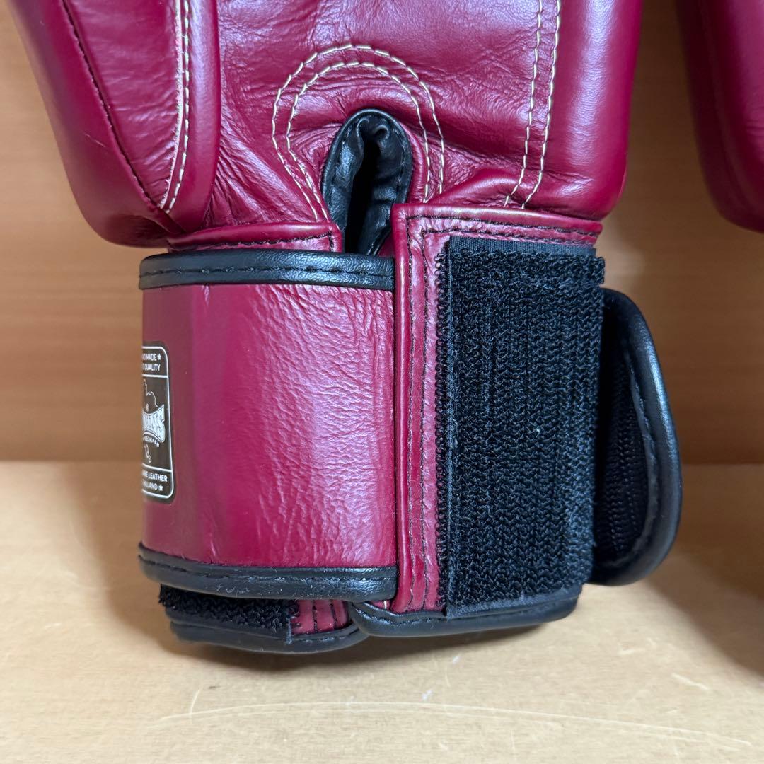 【美品】TWINS ツインズ ボクシング グローブ 8oz 本革 ワインレッド