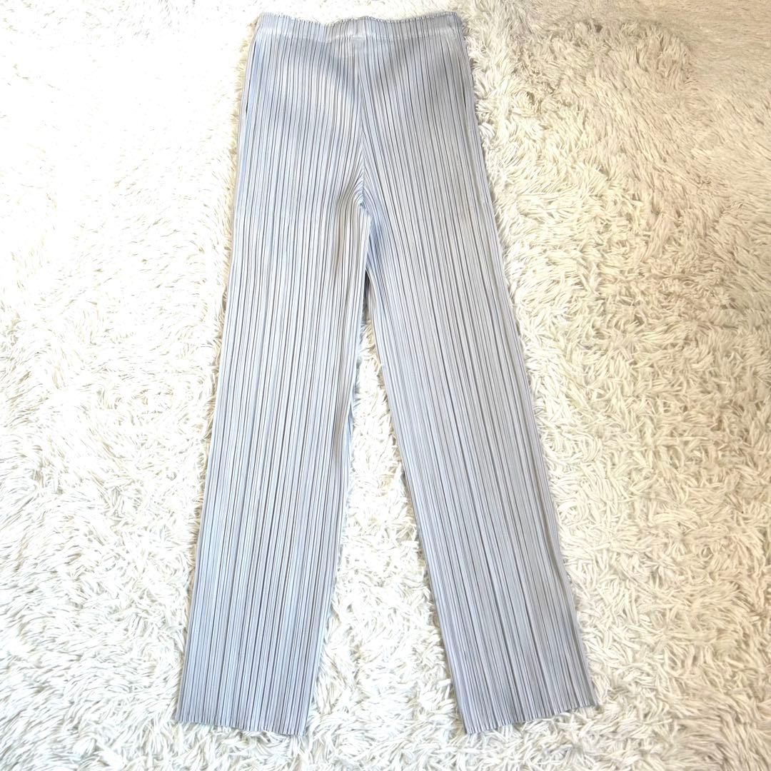 【美品】プリーツプリーズ BASICS 最新モデル ポケット プリーツパンツ 3