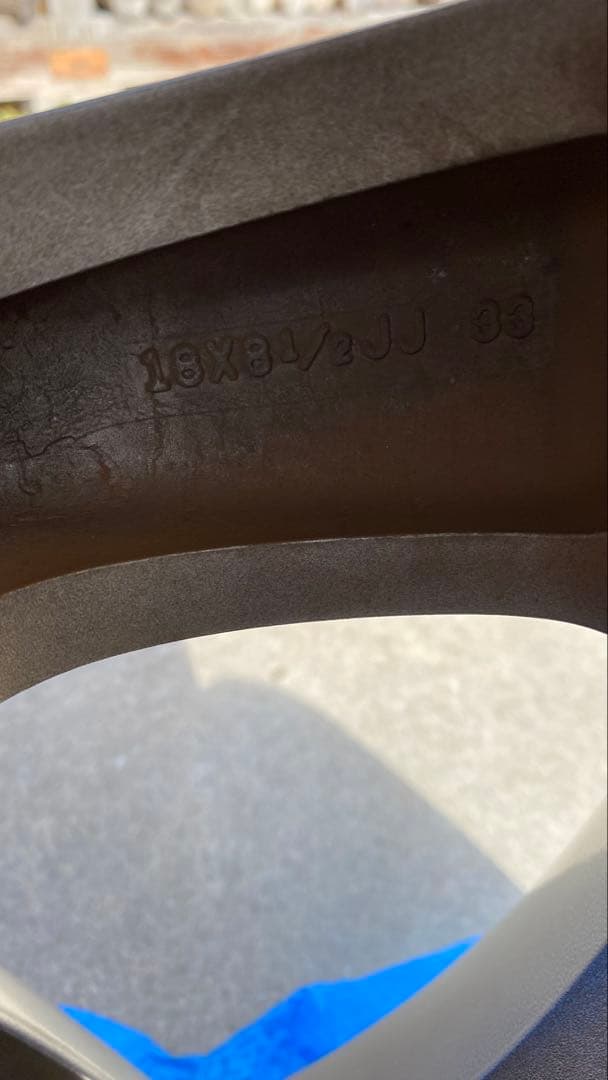 Z33後期純正18インチホイールセット タイヤ付き　リアサイズ4本