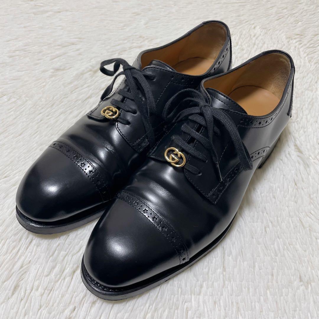 極美品✨定価17万　GUCCI レザーシューズ　希少モデル　27〜27.5cm