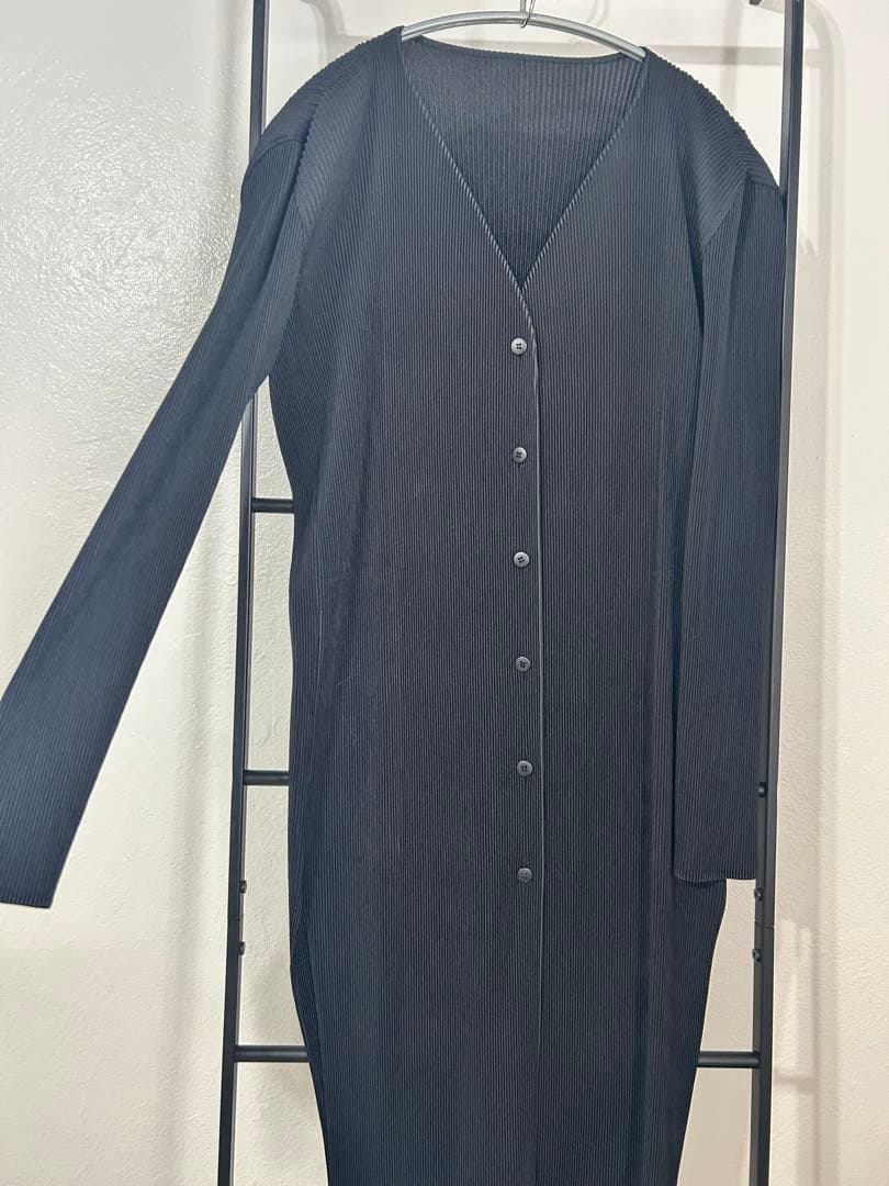 ISSEY MIYAKE FETE プリーツロングカーディガン