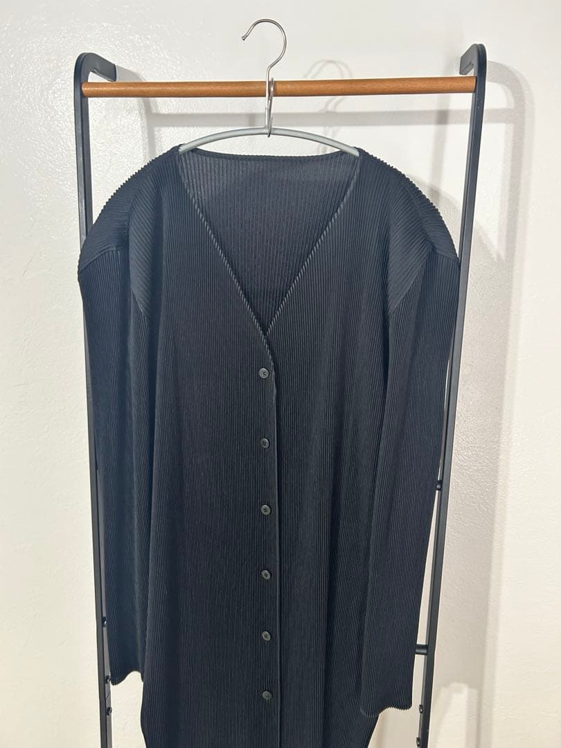 ISSEY MIYAKE FETE プリーツロングカーディガン