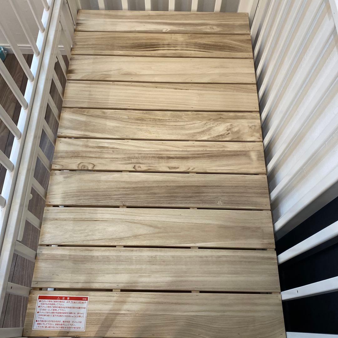 ベビーベッド　120×70 70×120 マットレス付き　カトージ　KATOJI