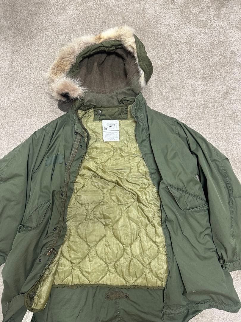 【米軍実物】M-65フィッシュテール　M-51フード付き　XL　70s