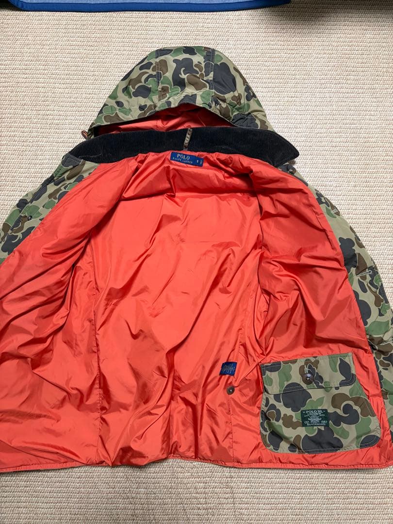 C*Y様 ラルフローレン　ダウンジャケット　カモ柄　迷彩　コーディロイ　ハンティ