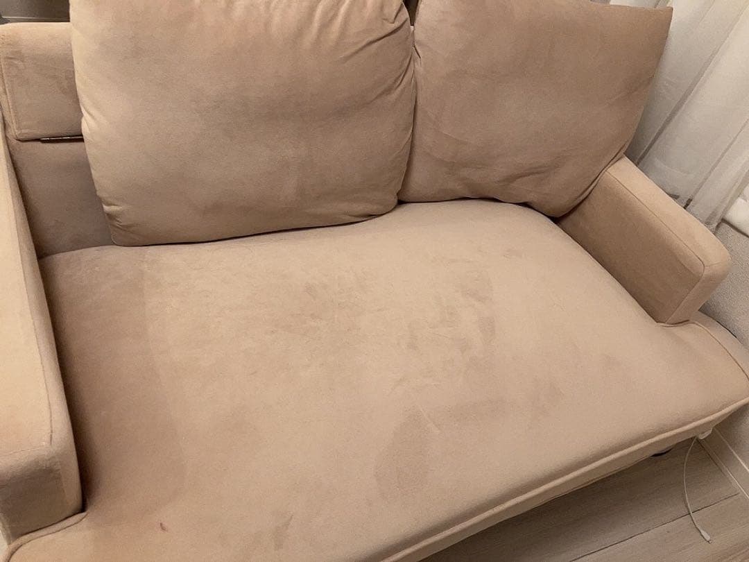 タ*マ様 【最終値下げ】LOWYA ベージュ 2人掛けソファ