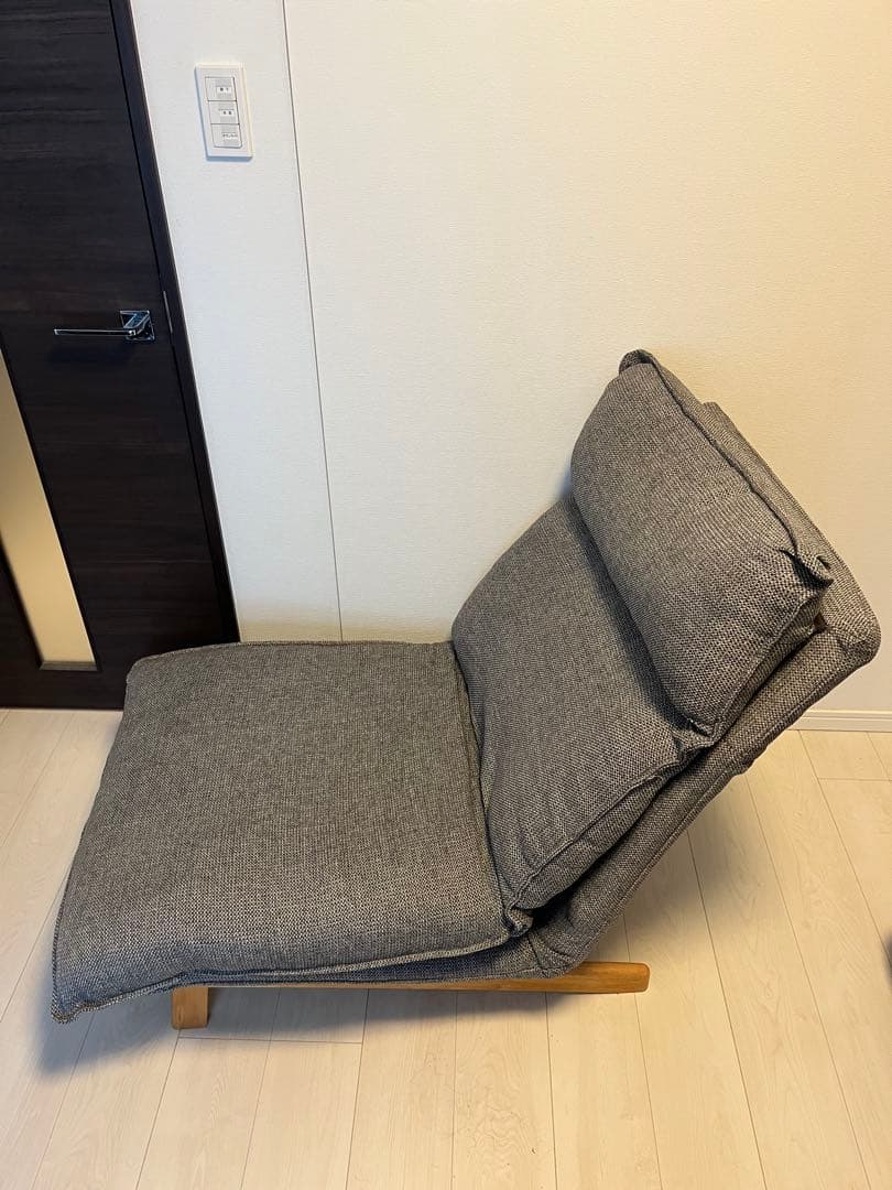 【使用約1年】無印良品　ハイバックリクライニングソファ　1人掛けソファ