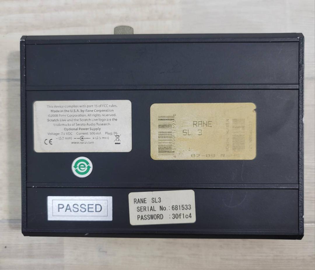 RANE デジタルDJシステム serato SCRATCH LIVE SL3