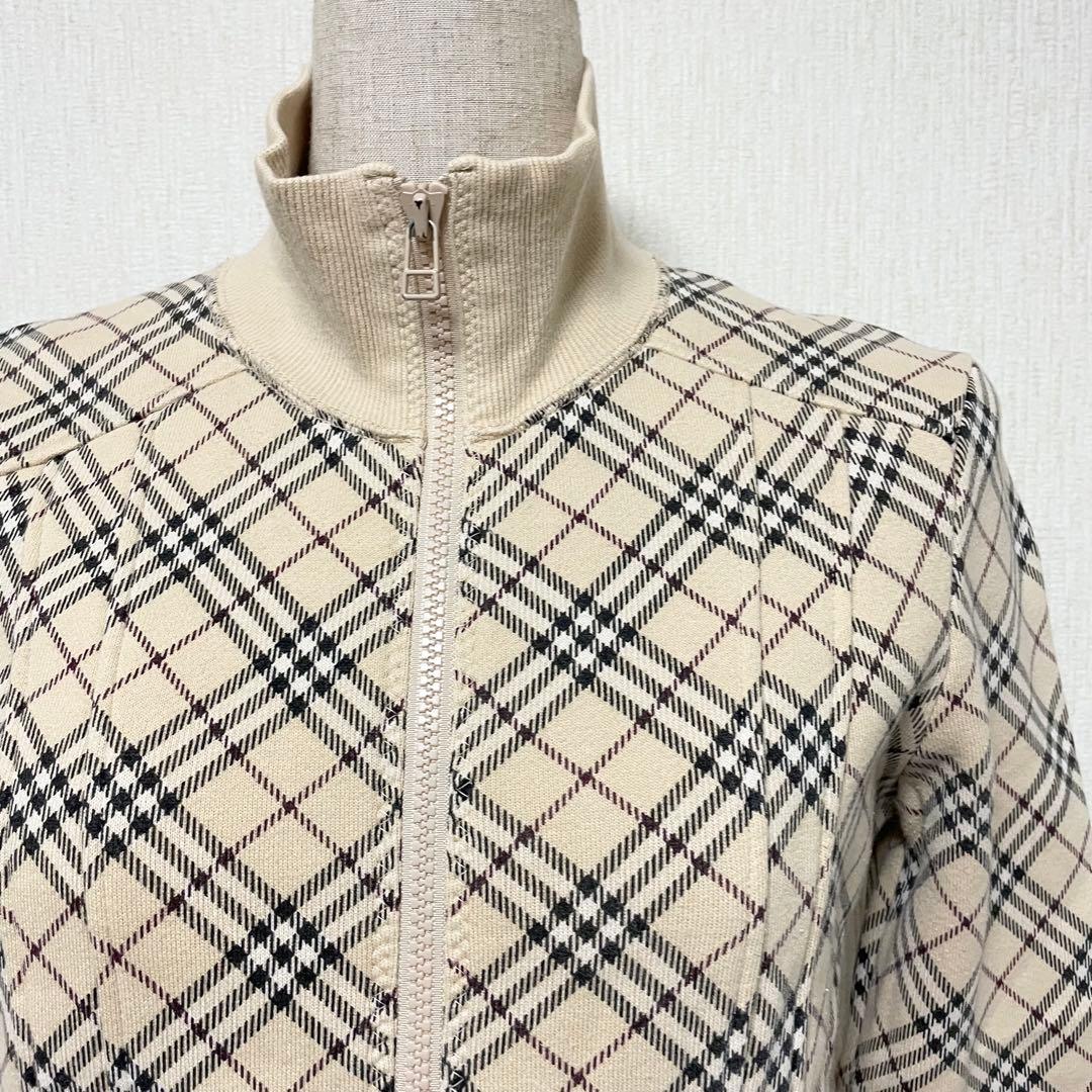 バーバリー ノバチェック ブルゾン ジャケット ロゴ 38 M スウェット