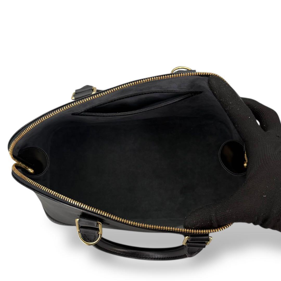 [新品同様] ルイヴィトン　エピ　アルマ　ハンドバッグ　黒　ノワール　レザー