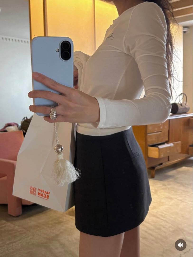 スカート Smooth Mood Teapot Skirt Pants Charcoal