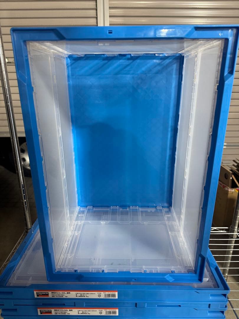 TRUSCO中山 トラスコ中山 50L オリコン 折りコンテナ 10個セット