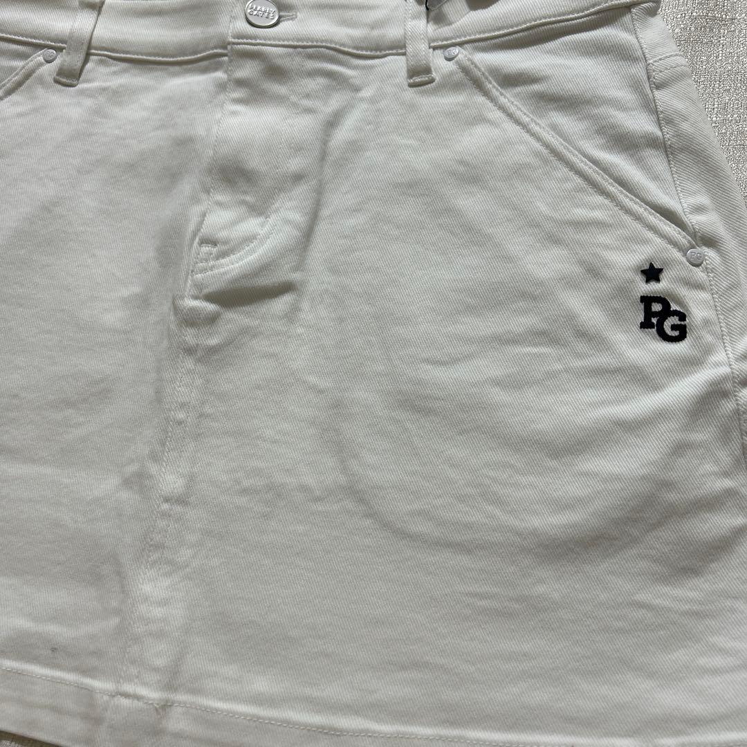 パーリーゲイツ ☆新品タグ付き☆レディースsize２パワフルコットンストレッチ白