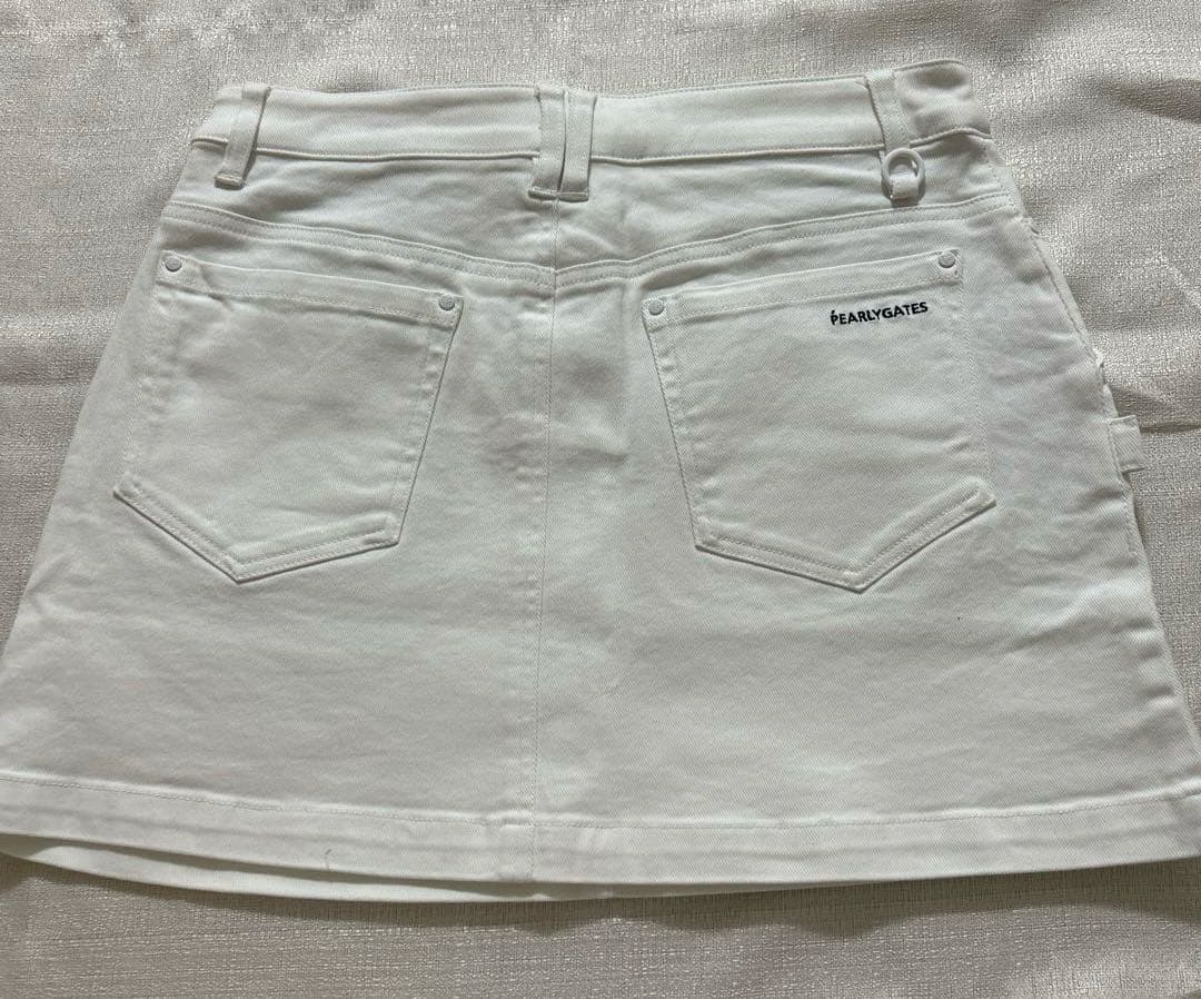 パーリーゲイツ ☆新品タグ付き☆レディースsize２パワフルコットンストレッチ白