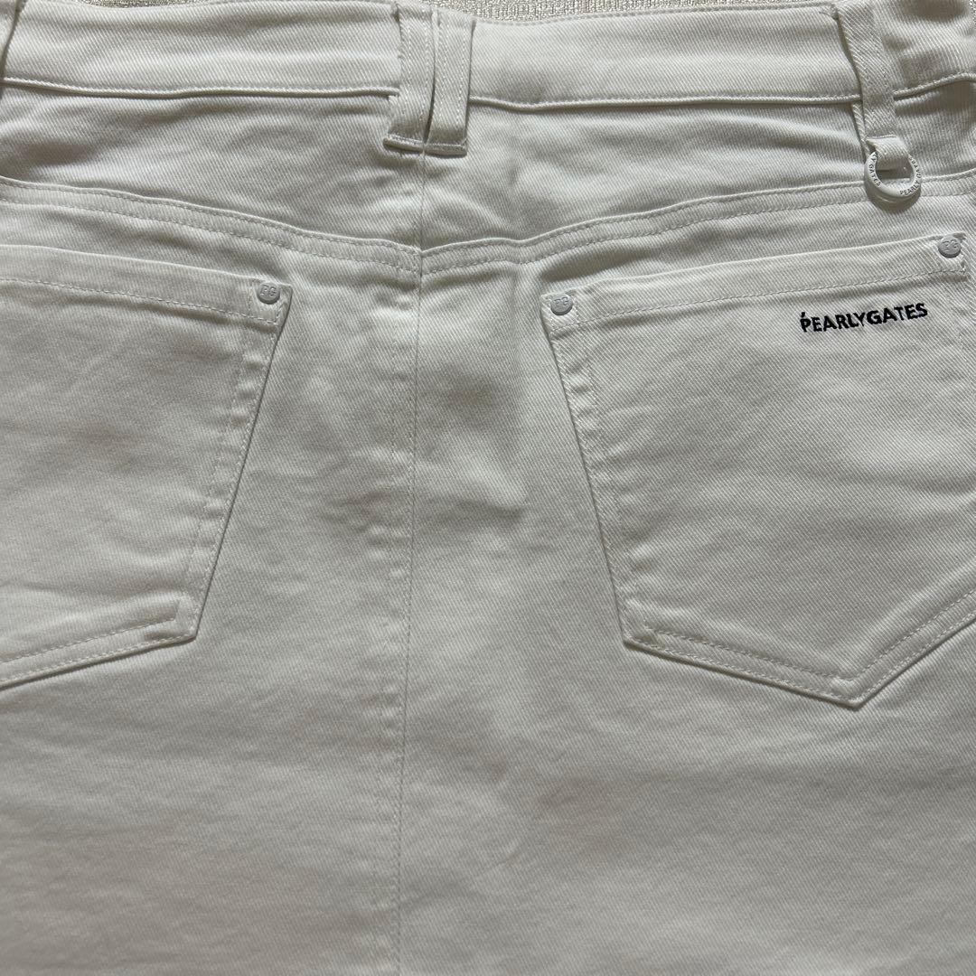 パーリーゲイツ ☆新品タグ付き☆レディースsize２パワフルコットンストレッチ白