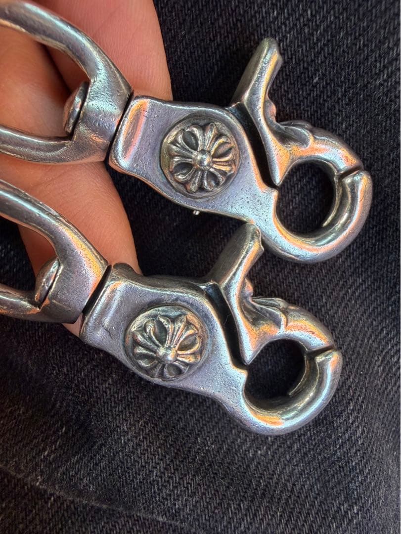 クロムハーツ FANCY SHORT 2クリップ ショート ウォレットチェーン