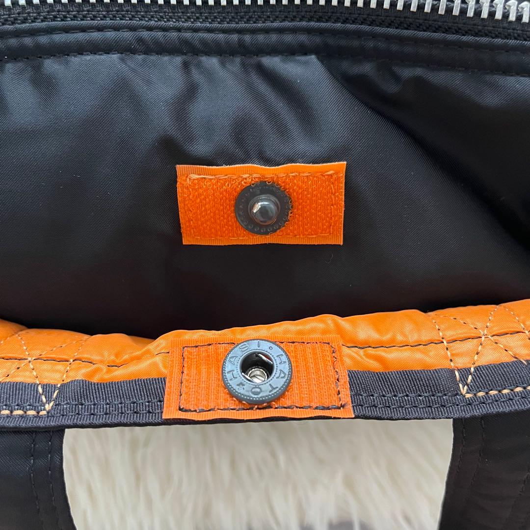 極美品 PORTER タンカー ブラック ドラムバッグ ボストンバッグ