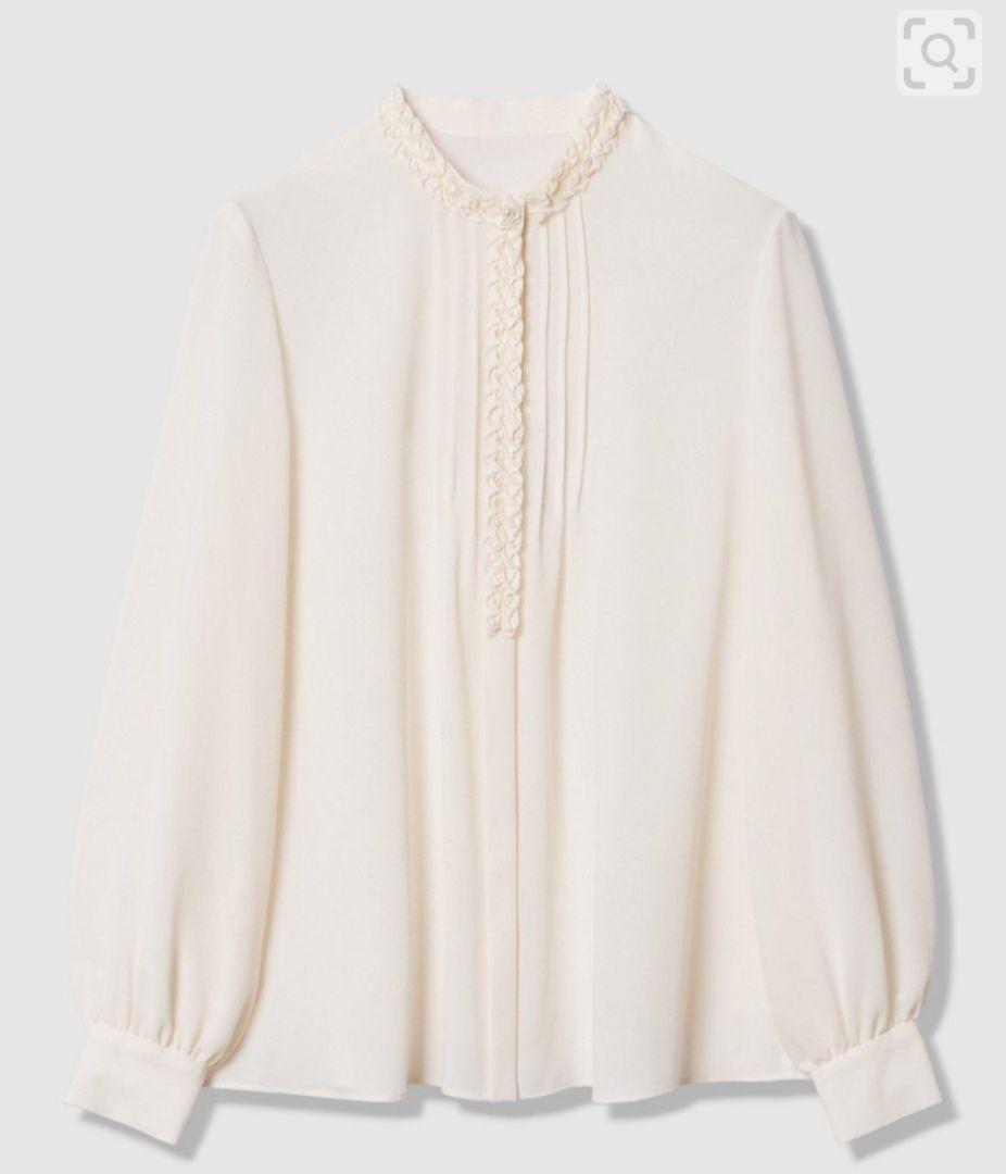 NagiSa-yo　ジョーゼットテクニカル刺繍 ブラウス