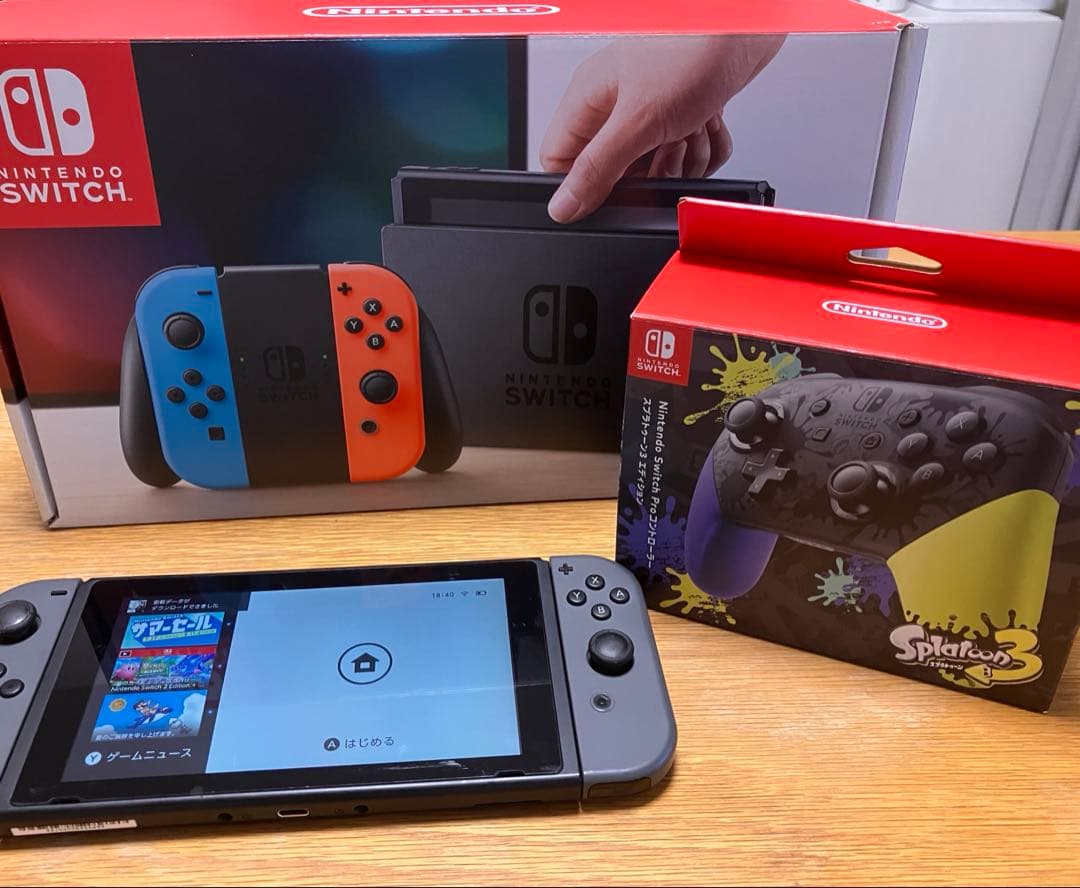Switch 本体+プロコン+有線lanアダプタ+MicroSD(256G)