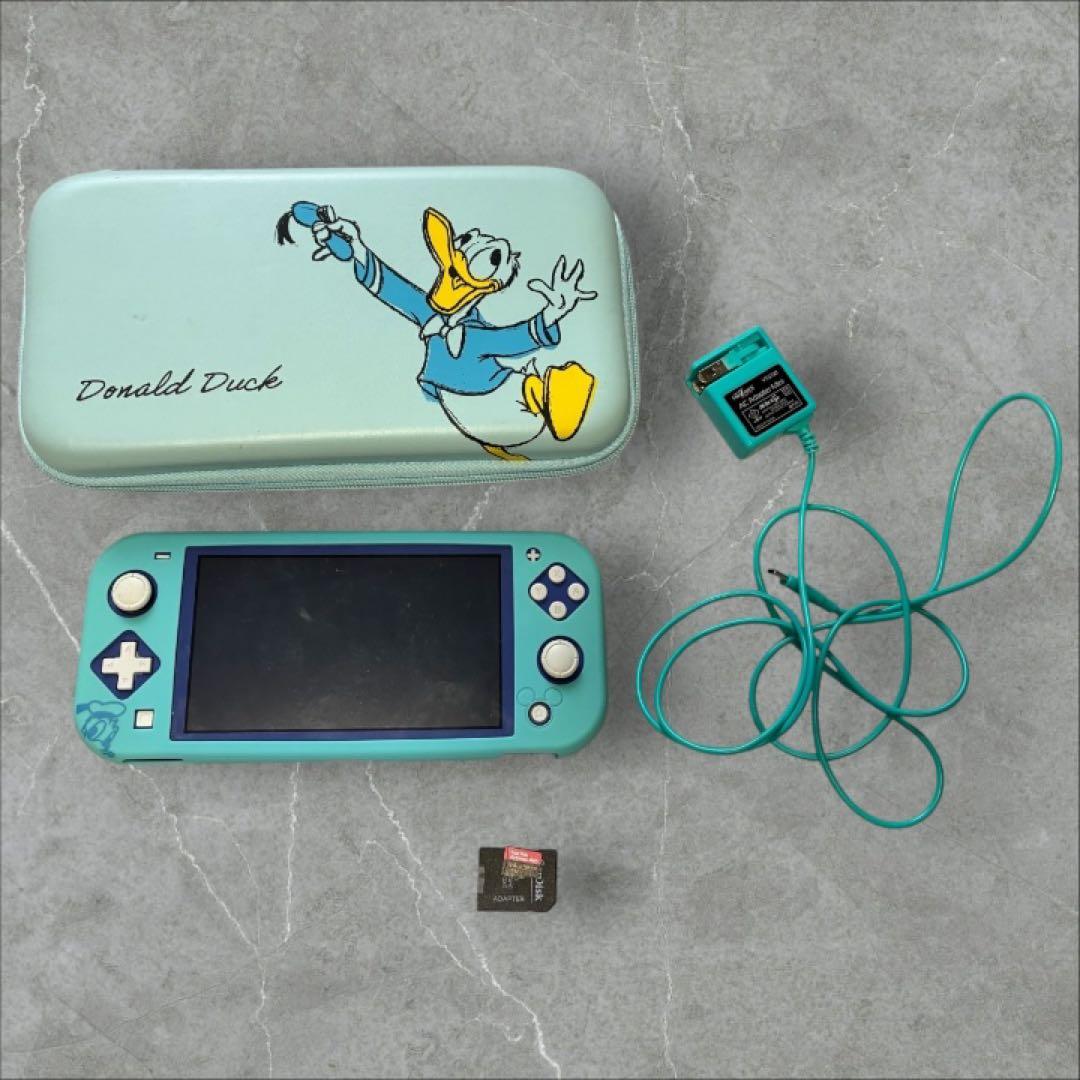 Nintendo Switch Lite ブルー カバー ケース メモリカード