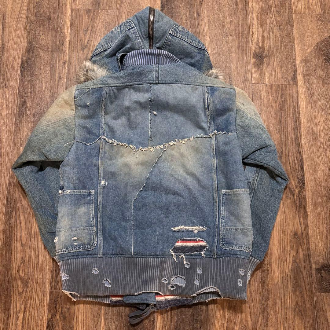 GREG LAUREN グレッグローレン　デニムファージャケット