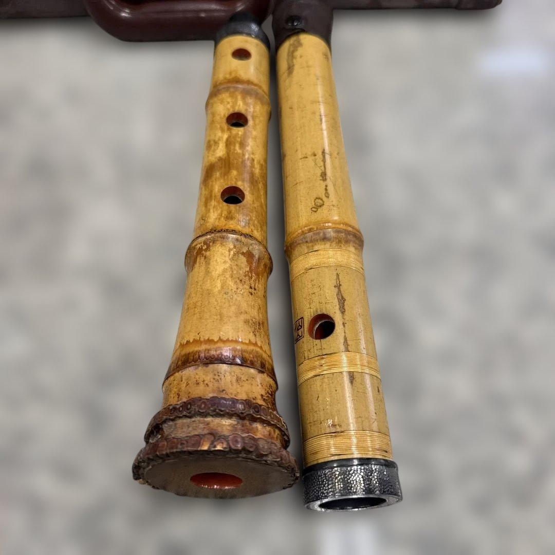 う*き様 尺八本体 竹製 金属リング付き 和楽器 音楽 管楽器 小物 格安