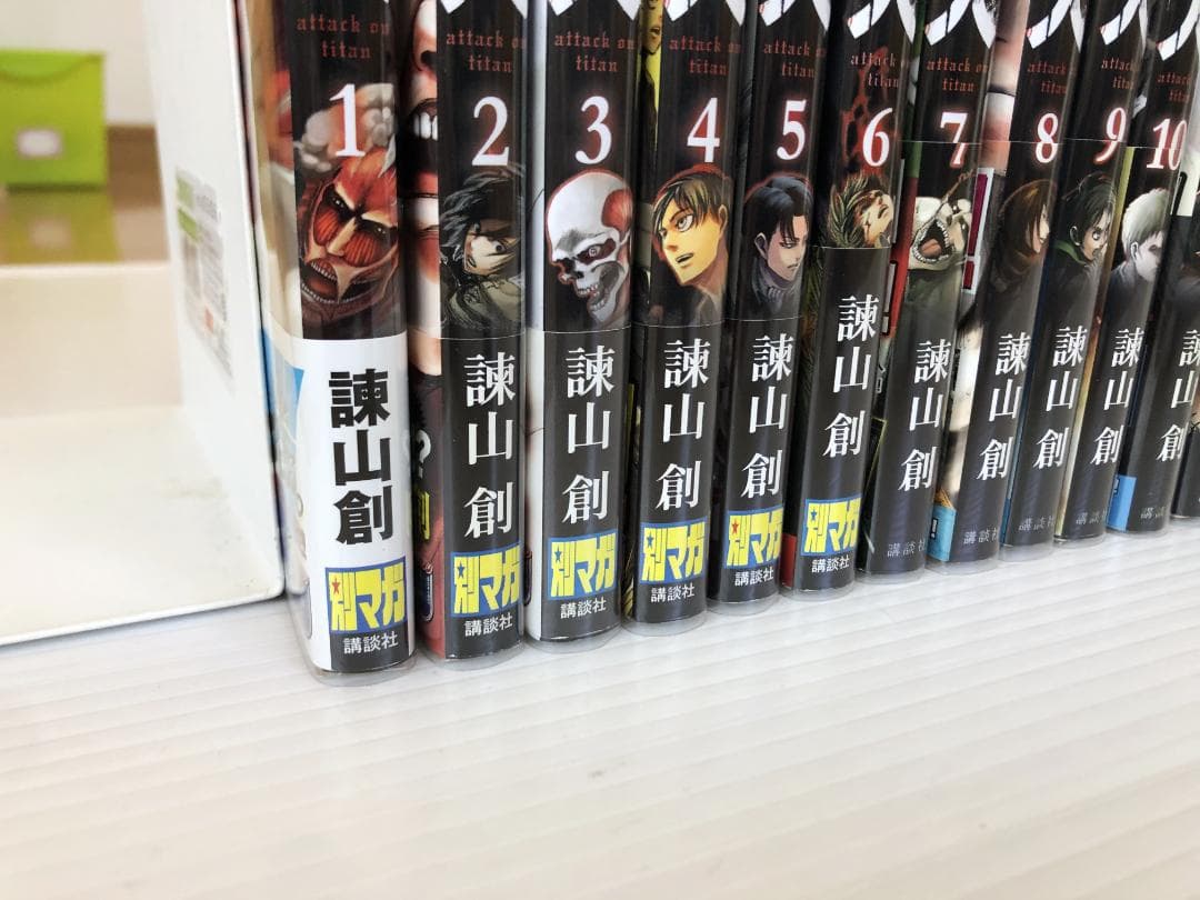 美品　進撃の巨人　 全巻　 初版　 帯　1巻～34巻 　 冊子