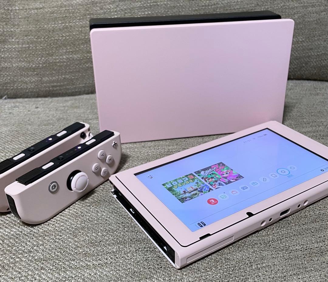 【桜ピンクカスタム】Nintendo Switch一式