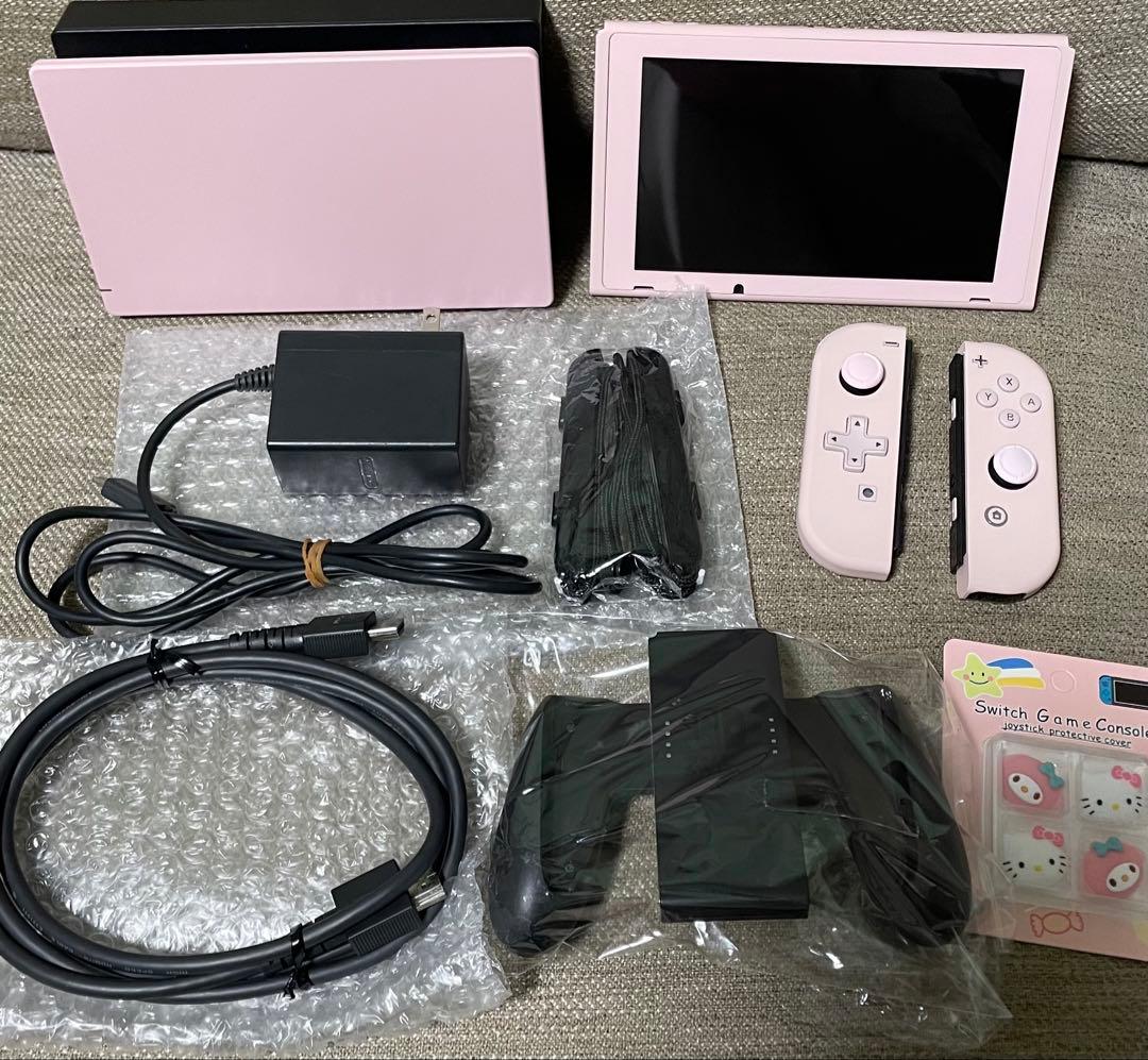 【桜ピンクカスタム】Nintendo Switch一式