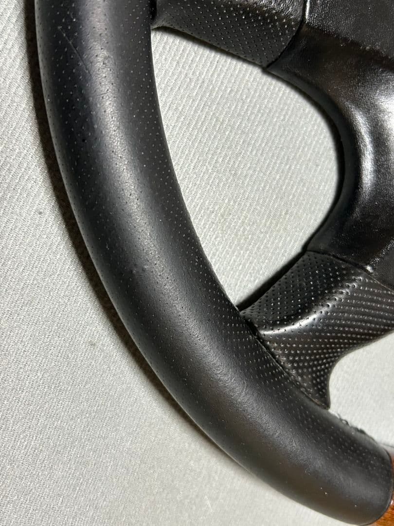 italvolanti ステアリング ウッド レザー　37パイ